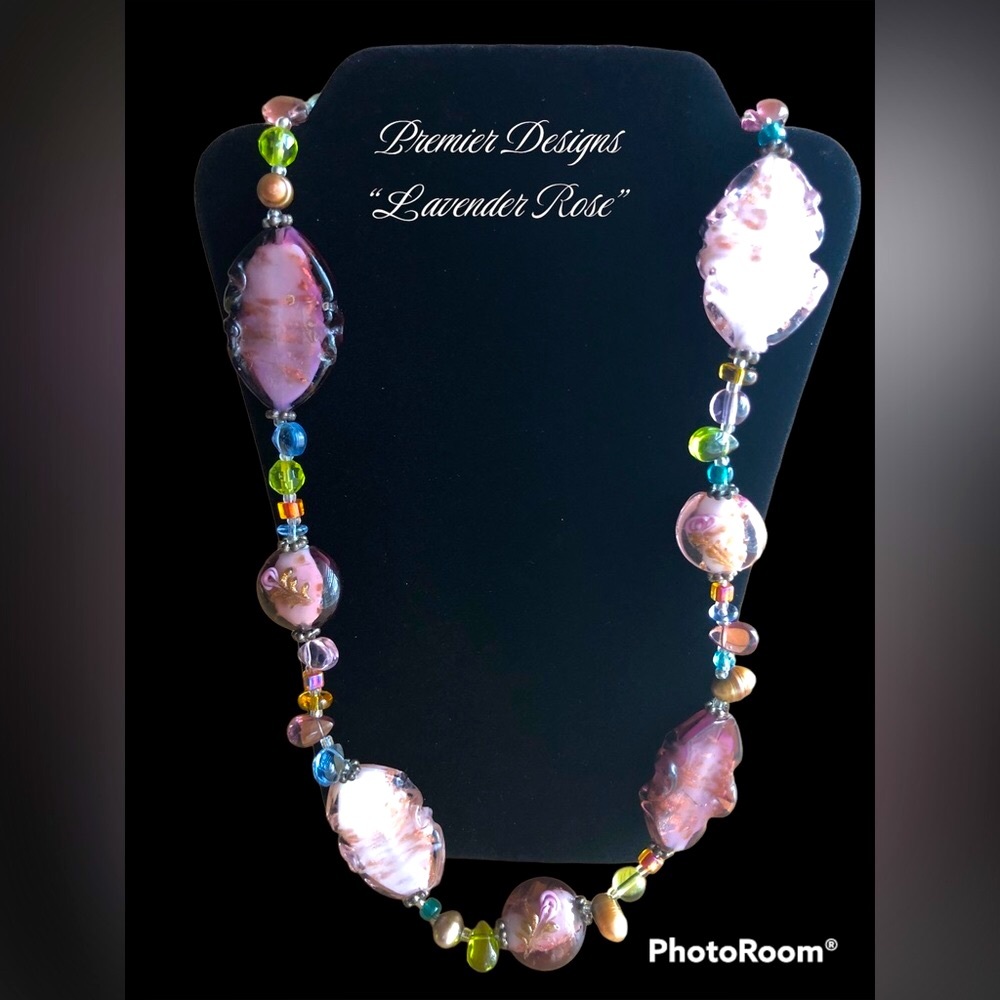 Premier Designs "Lavender Rose" Necklace